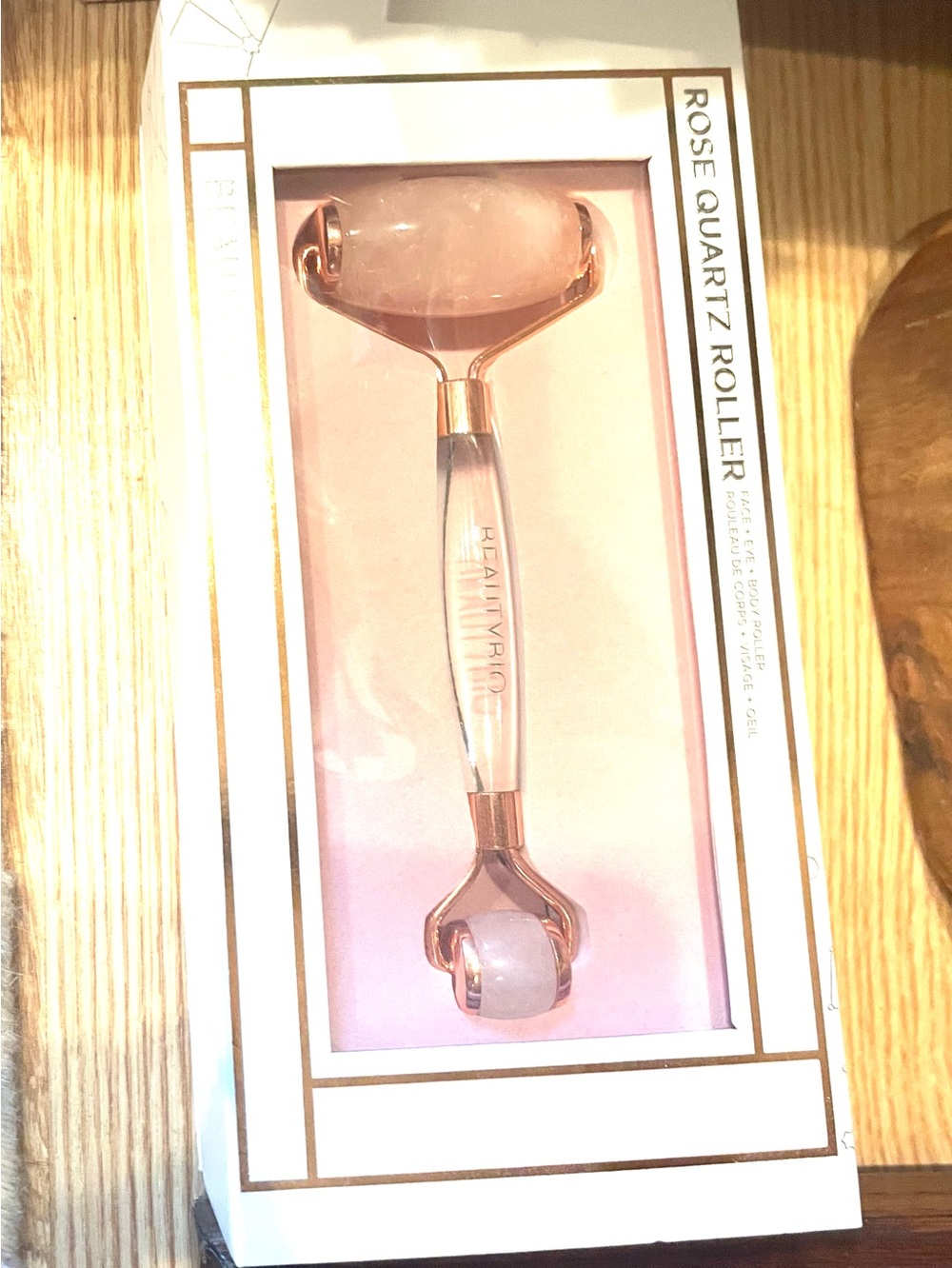 Sealed BeautyBio Rose Quartz Massager